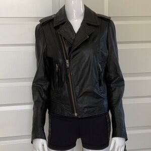 Joie Ailey Leather Moto Jacket M
